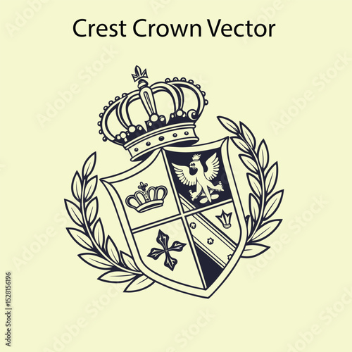 Family Crest Crown Vector