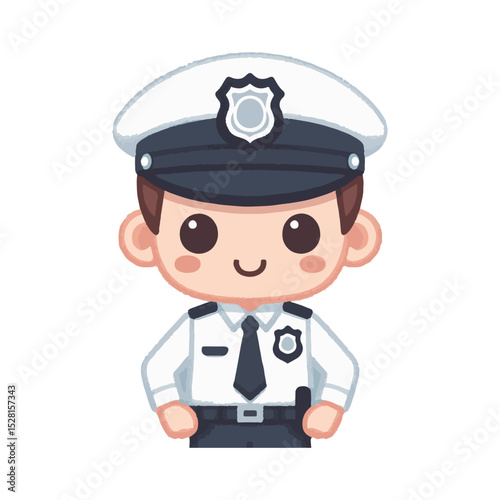 police illustration design
