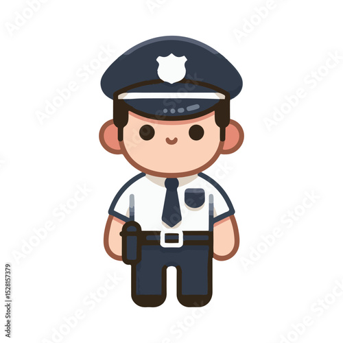 police illustration design