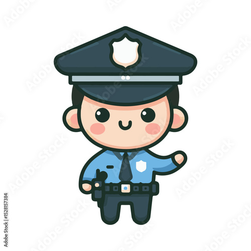 police illustration design