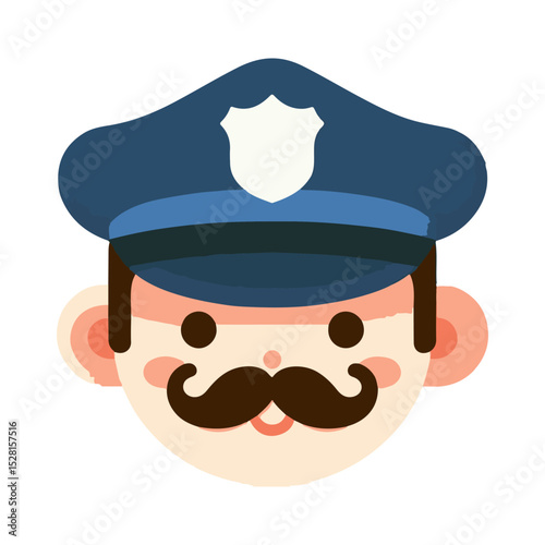 police illustration design