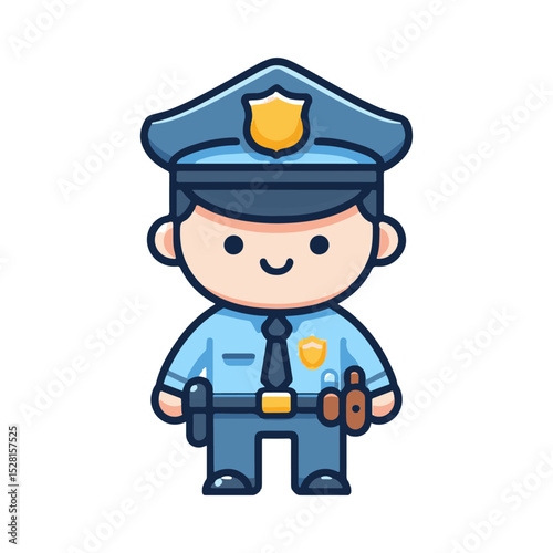 police illustration design