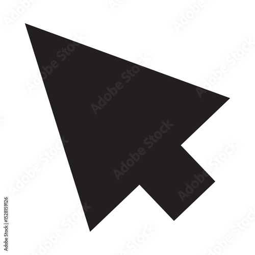 cursor arrow icon, computer mouse cursor arrow vector icon, flat design best vector cursor arrow illustration 