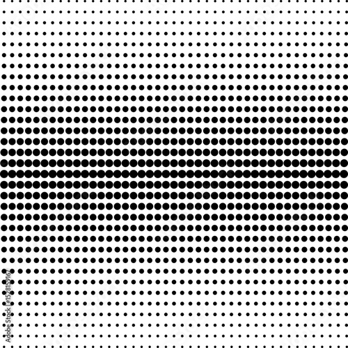 Half Tone Dots Black and White Background. Halftone Frame. 