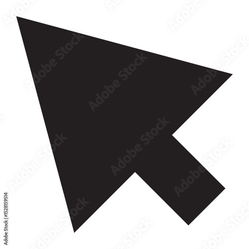 cursor arrow icon, computer mouse cursor arrow vector icon, flat design best vector cursor arrow illustration 