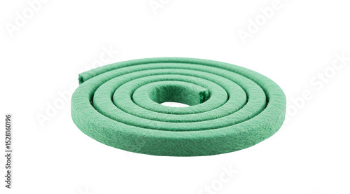 Mosquito coil repellent for insect protection green isolated on a transparent background