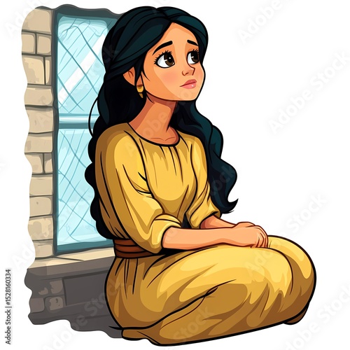 Rahab Waiting by Window