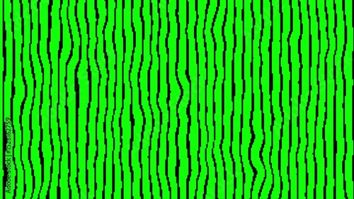 Bright striped green background of small balls on black background. Animate an abstract background for vertical and horizontal use.