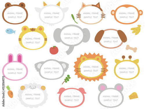 動物の顔フレーム