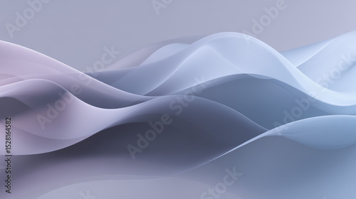 Soft waves of pastel colors creating a calming abstract background