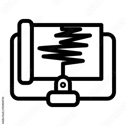 seismometer line icon