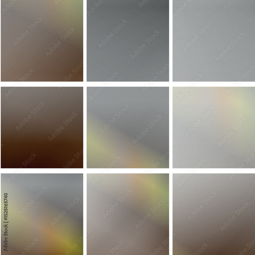 Obraz premium Abstract Gradient Squares Grid Pattern, Grey Brown Green, Design Or Template