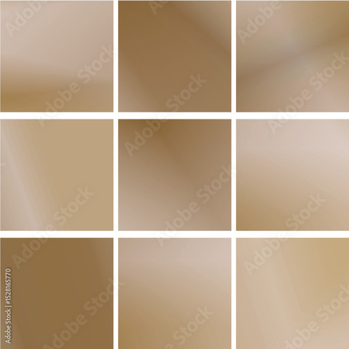 Abstract Gradient Squares Grid Pattern, Brown Beige Gold, Design Or Template