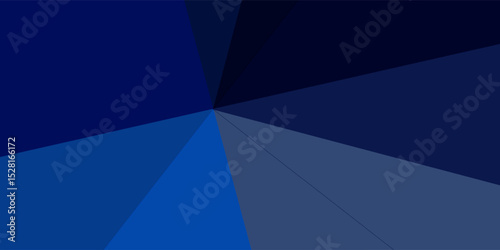 Black dark navy blue silver abstract pattern background. Geometric shape. Line triangle angle fold polygon diamond 3D. Color gradient ombre.