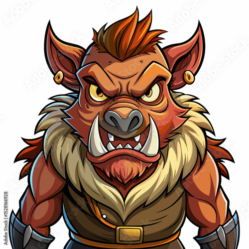 angry animal mascot