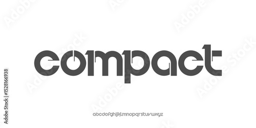 Modern Alphabet Font. Typography Urban Style Fonts for Technology, Digital, Movie Logo. Vector Illustration