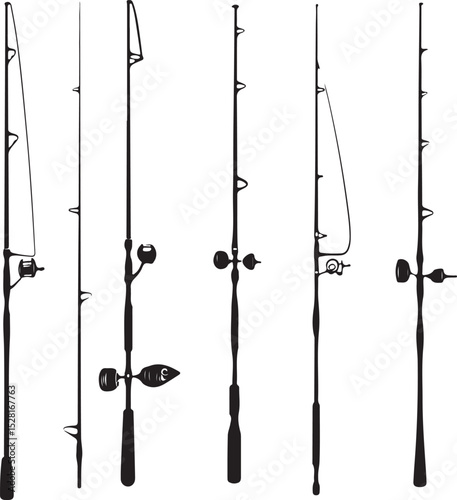 Father and son fishing together vector illustration silhouette scene