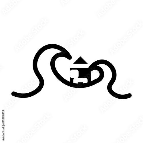 disaster glyph icon