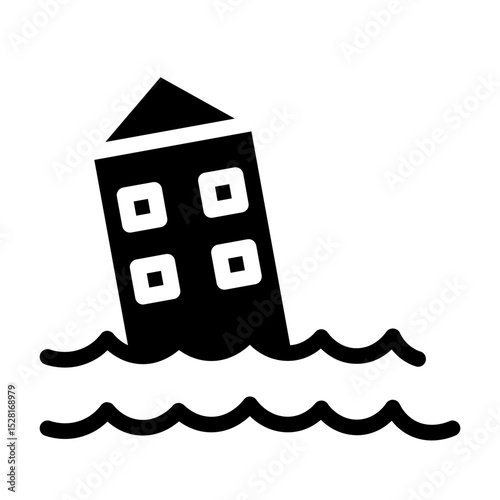 flood glyph icon