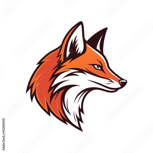 wolf head icon vector art