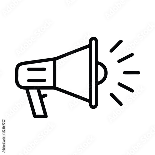 marketing campaign megaphone icon sign vector 