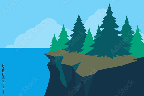 vector illustration of a forest
