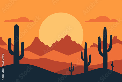desert landscape with cactus
