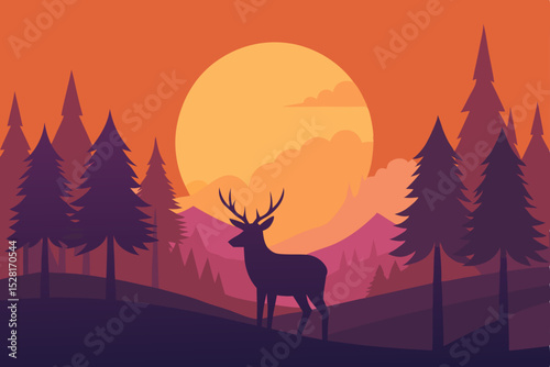 deer in the woods