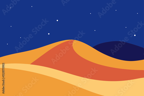 desert landscape with sand dunes