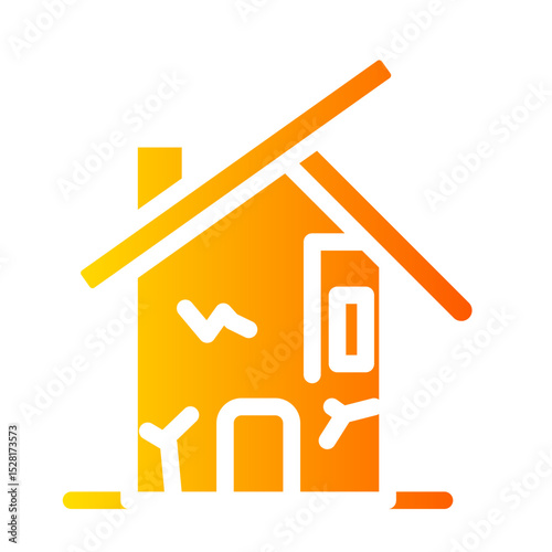 earthquake gradient icon