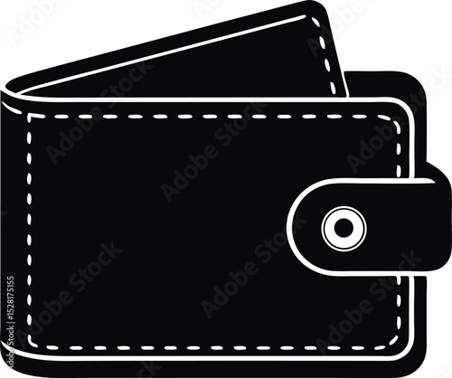 digital wallet silhouette vector