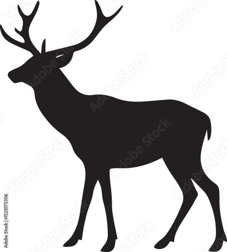 Elegant Silhouette of a Deer