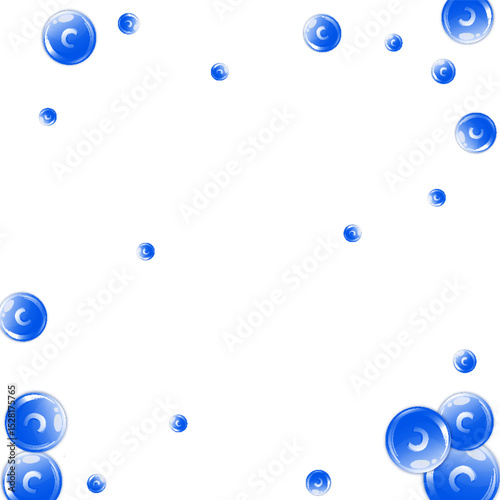 Vitamin C round capsules scattered randomly.