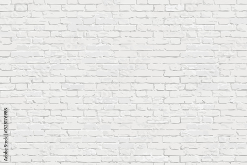 Texture of a white brick wall vector illustration	