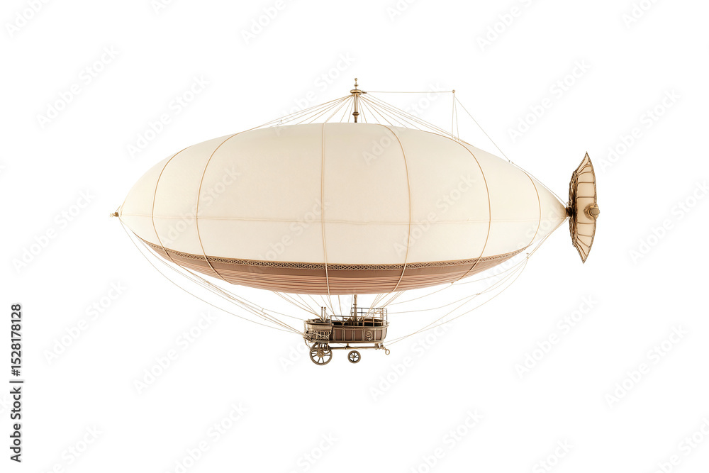 Obraz premium A detailed image of a vintage zeppelin, a classic symbol of early aviation