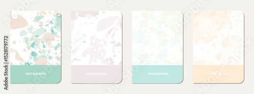 Brochure cover design. Terrazzo abstract