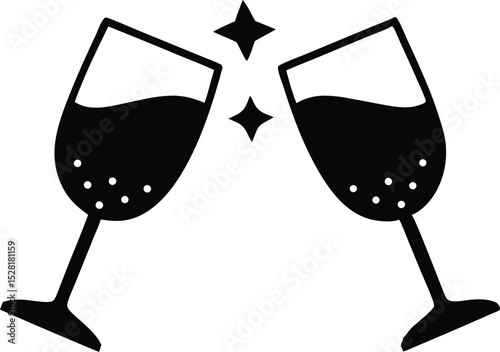 two glasses of champagne