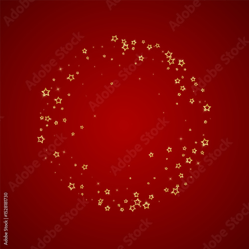 Christmas spirit. Scattered falling stars.