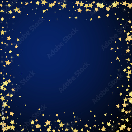 Magic stars vector overlay.  Gold stars scattered