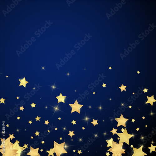 Magic stars vector overlay.  Gold stars scattered