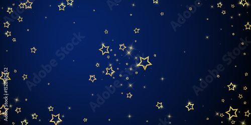 Christmas spirit. Scattered falling stars.