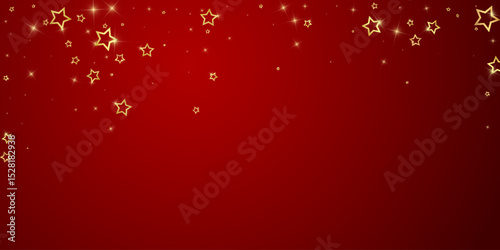 Christmas stars vector overlay.