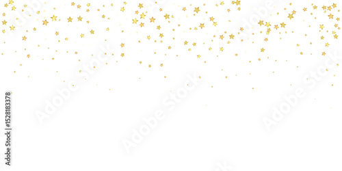 Magic stars vector overlay.  Gold stars scattered