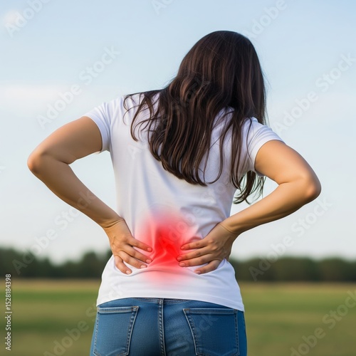 A person holding his back experiences back pain, injuries, diseases of the musculoskeletal system, problems with internal organs. 
sprains of ligaments and muscles, bruises. Diseases of the spine