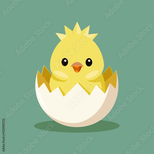 easter chick with egg