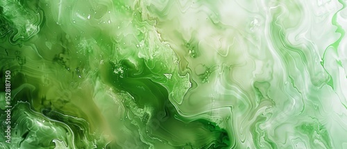 Green Abstract Marble Texture Background