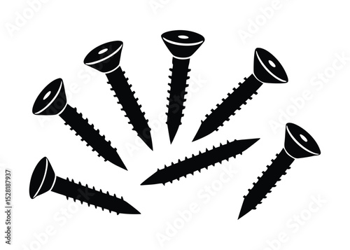 Assorted Screws Variety of Fasteners for DIY Projects