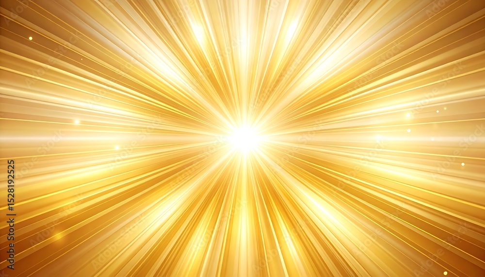 Obraz premium Golden Light Burst Background.