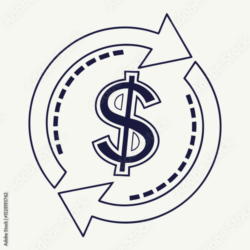 dollar sign vector illustration