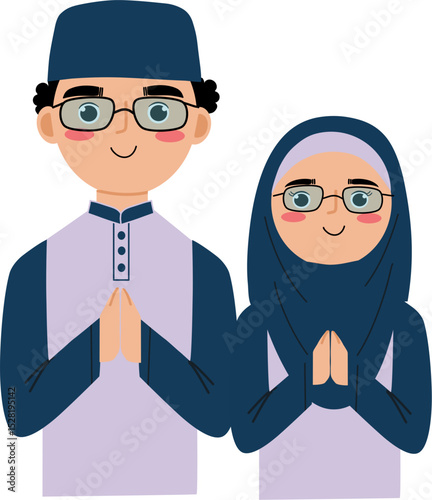 Adorable  muslim couple 12